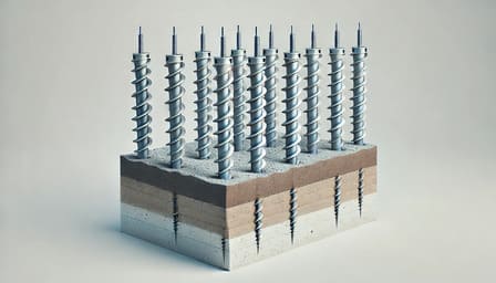 Свайно-винтовой для каркасного дома 6×6 м